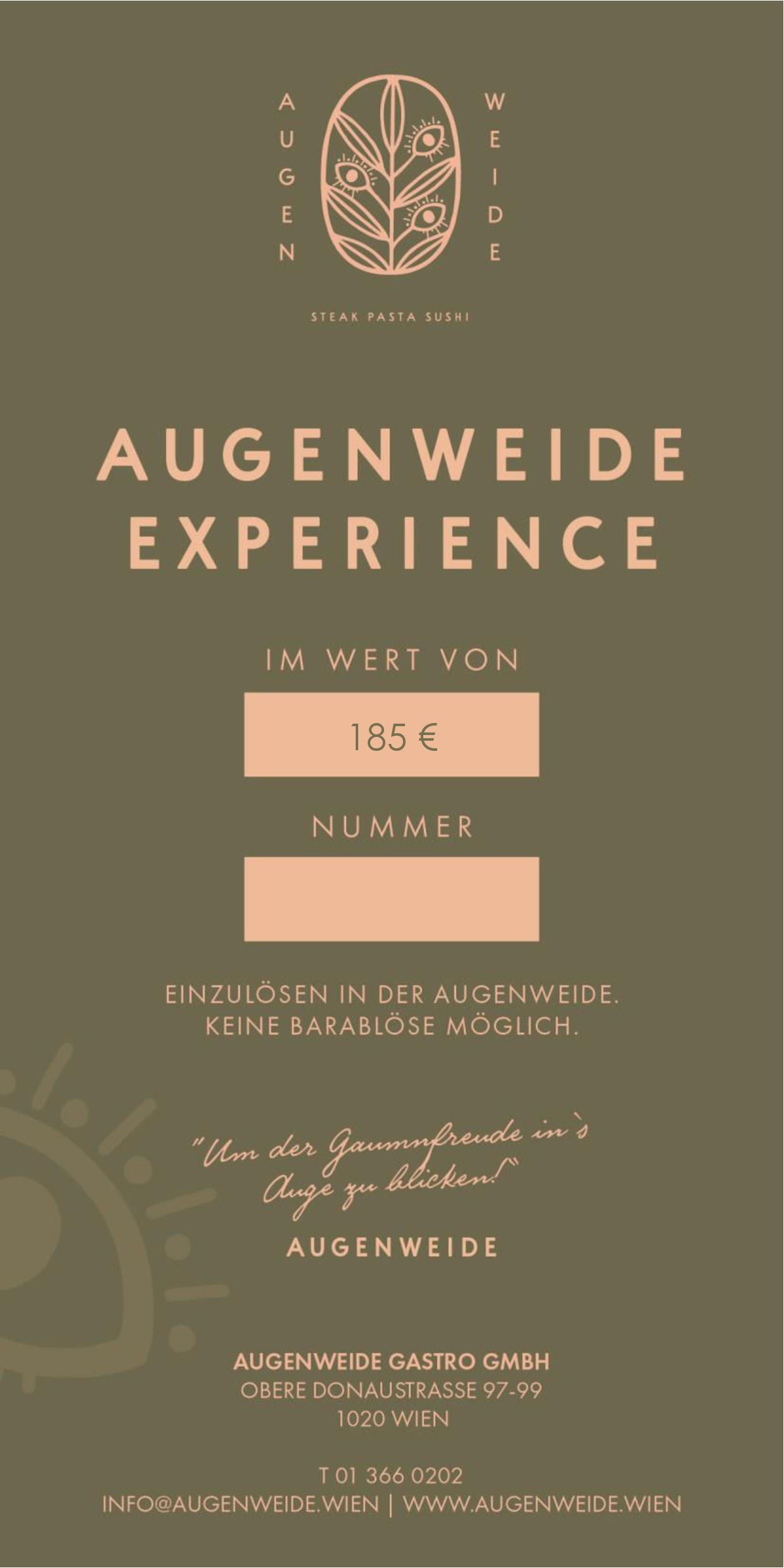 Augenweide Experience for 2