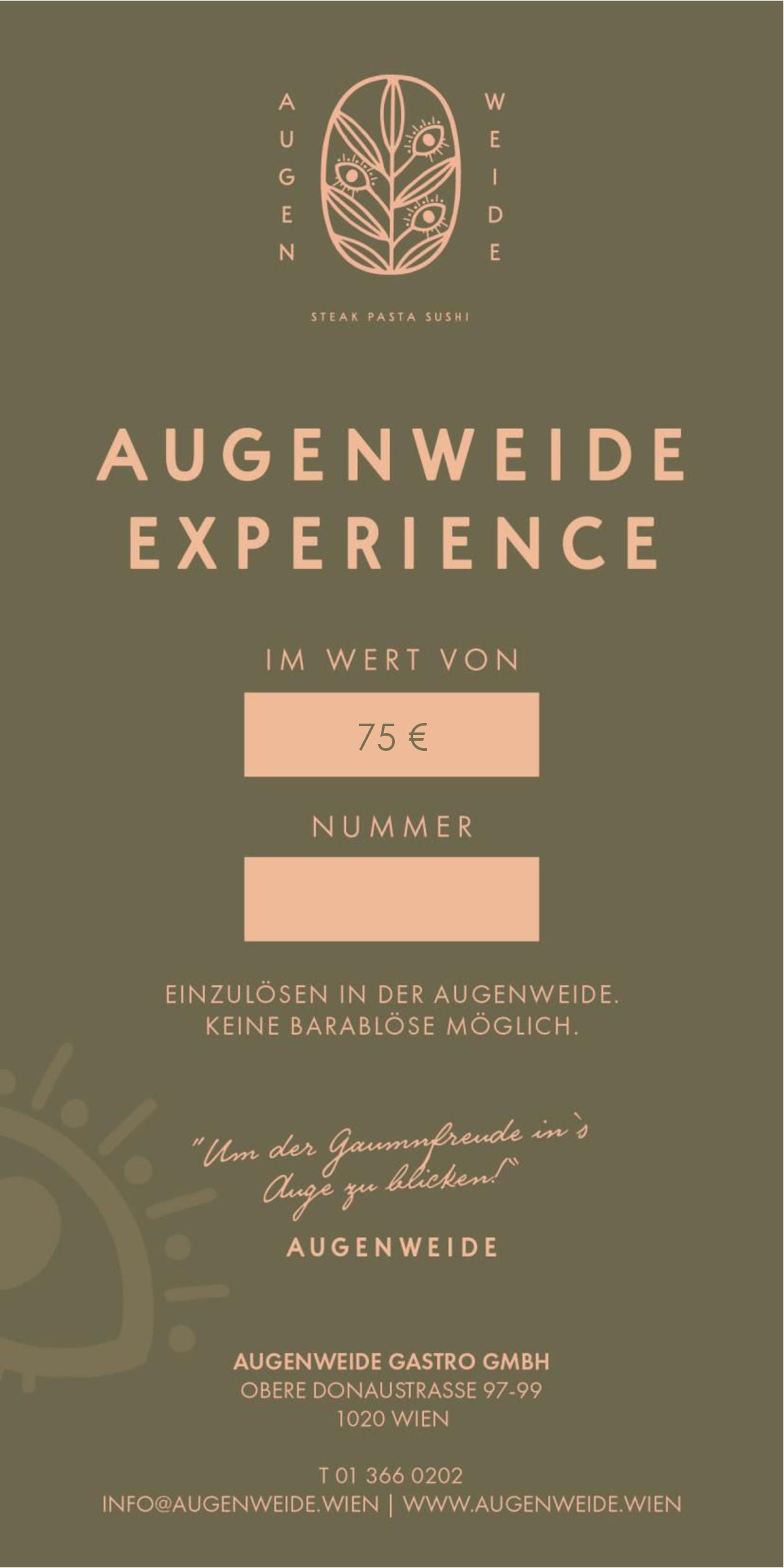 Augenweide Experience for 1